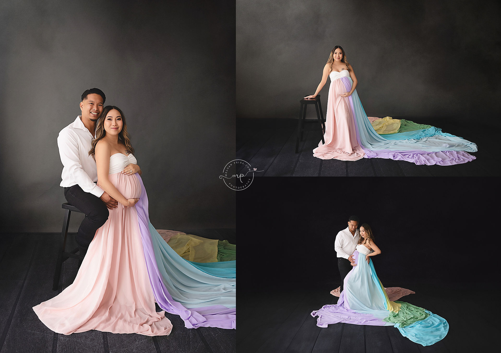 Boho and Floral Maternity Session - Meagan Paige Photography - Calgary + Airdrie, AB