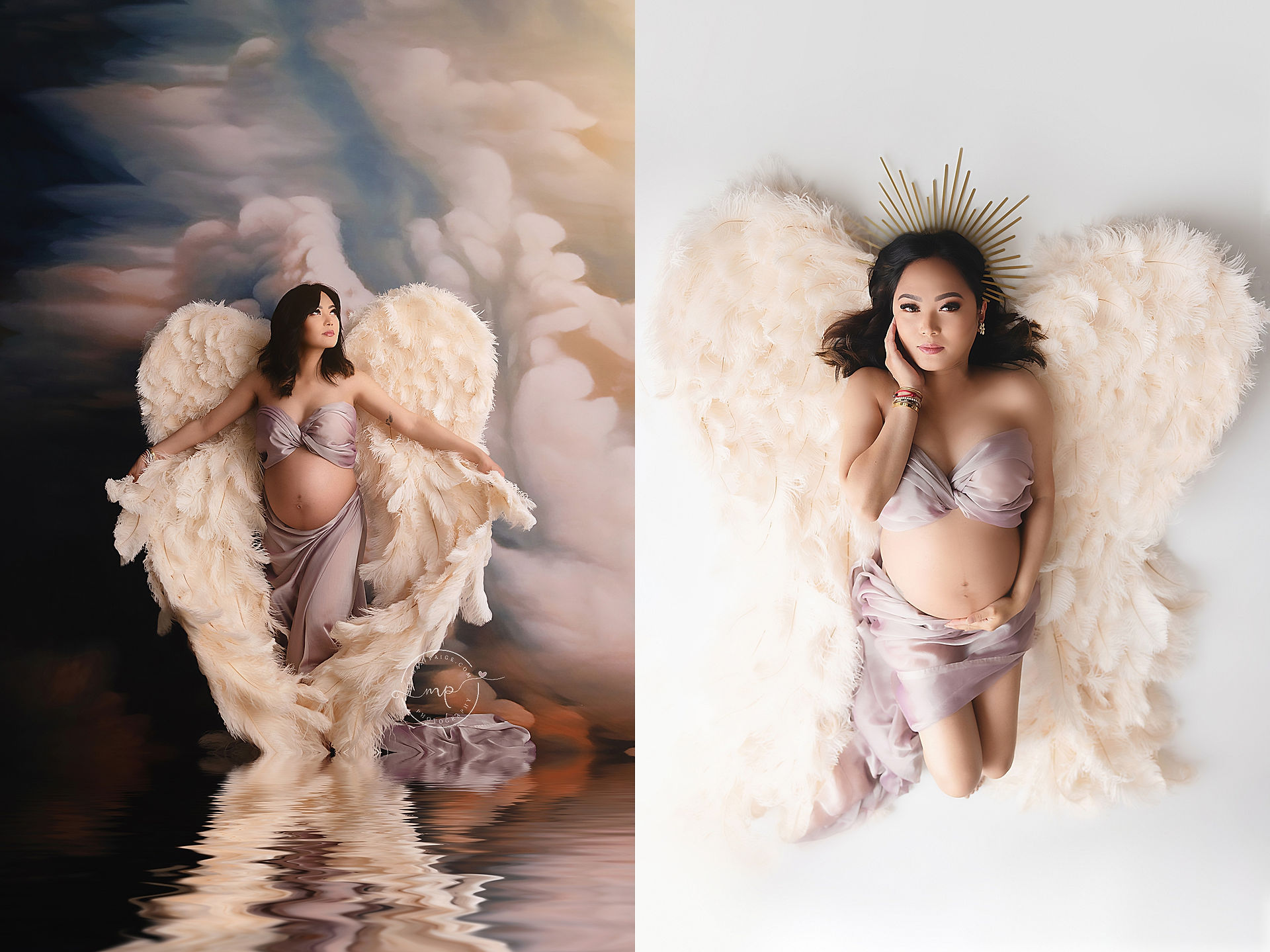 Magical Studio Maternity Session | Airdrie Bump to Baby Photographer
