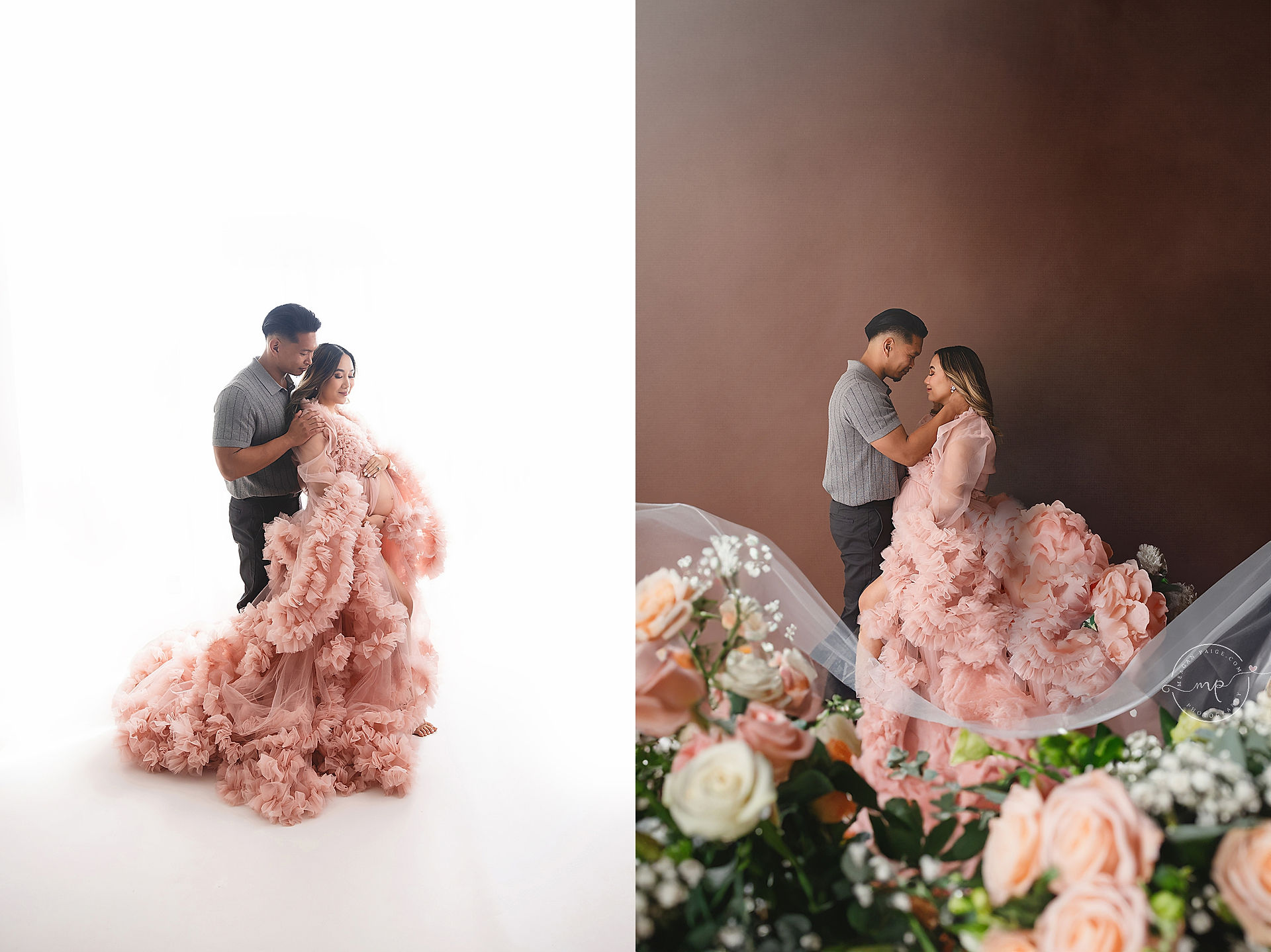 Boho and Floral Maternity Session - Meagan Paige Photography - Calgary + Airdrie, AB