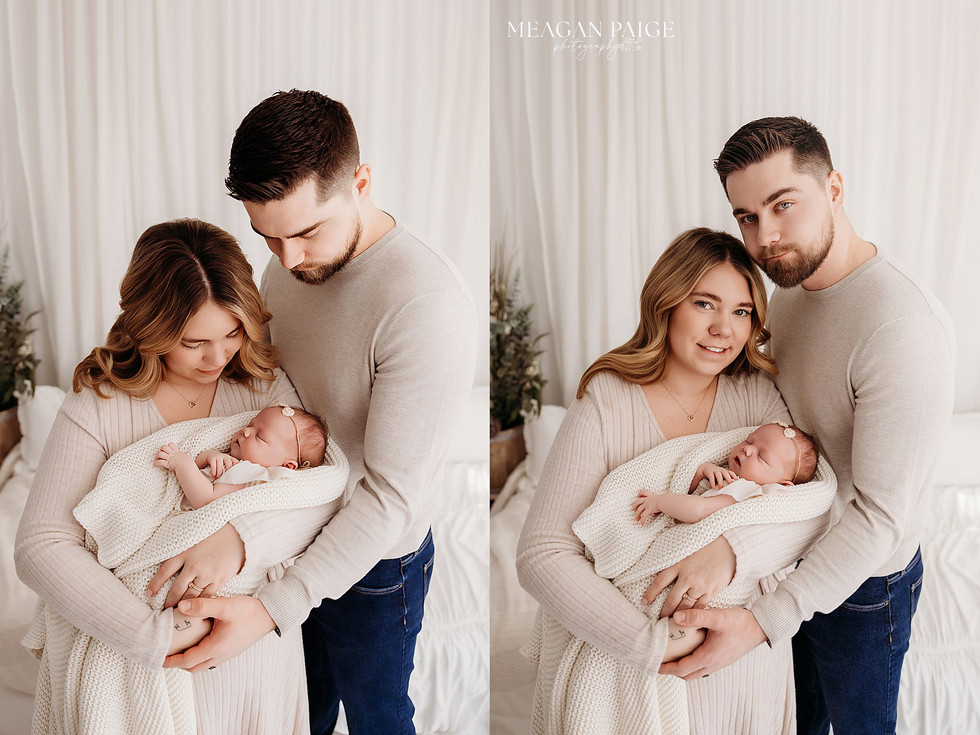 Cozy Family Newborn Session | Airdrie + Calgary Baby Photographer