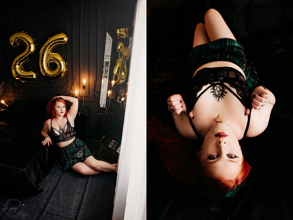 Champagne Birthday - Adult Cake Smash Photo Shoot - Meagan Paige Photography - Calgary,AB