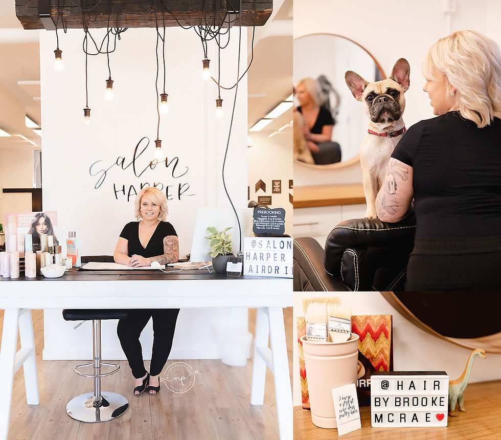 Business Branding Photography - Hairstylist - Airdrie - Meagan Paige Photography
