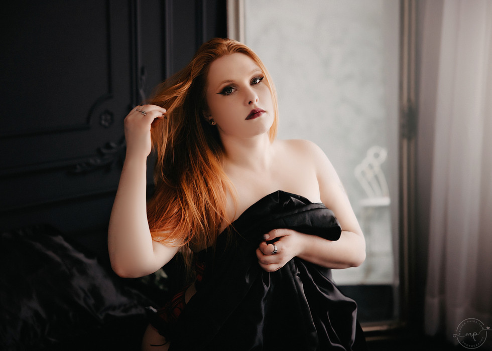 Jessica's Fiery Boudoir Session - Meagan Paige Photography