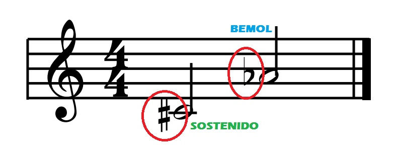 NOTAS SOSTENIDAS Y BEMOLES