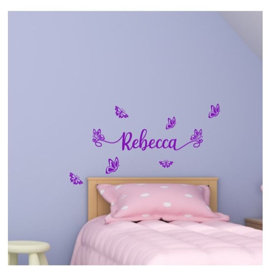 Thumbnail: Butterflies Letter Wall Decal