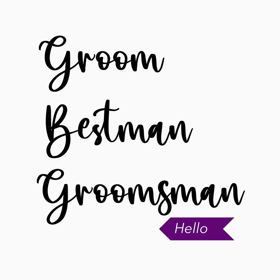 Thumbnail: Gold Groomsmen Proposal Decal Set