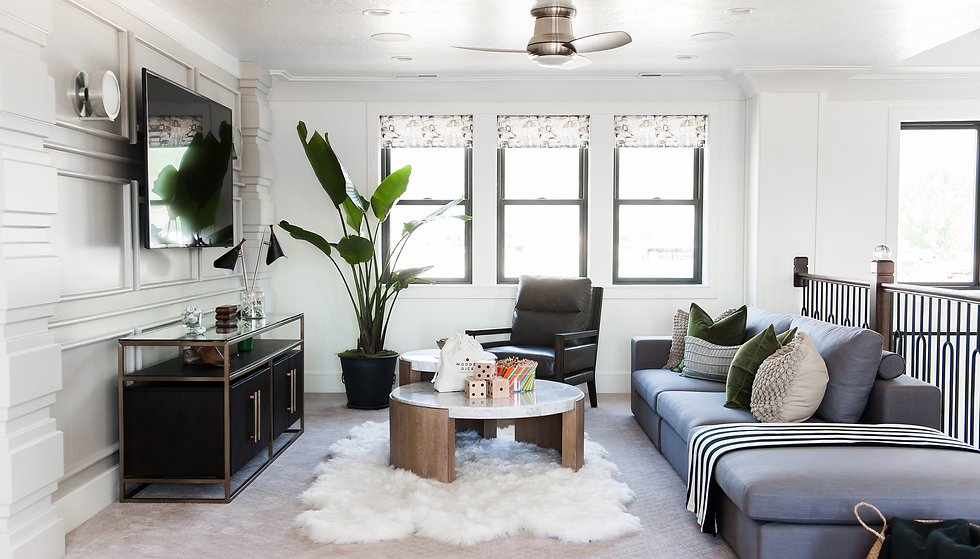 Media room design arrangement