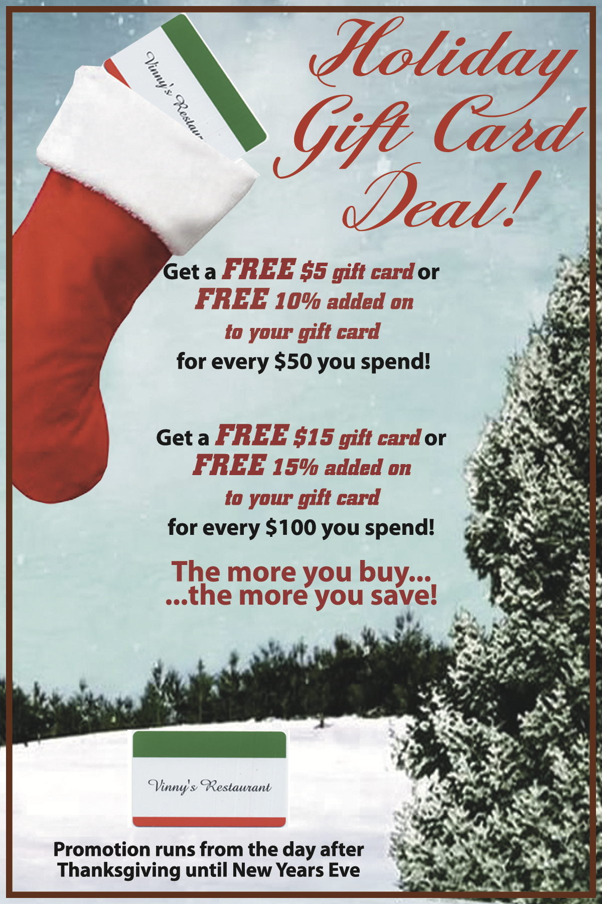 Holiday Gift Cardprintfile
