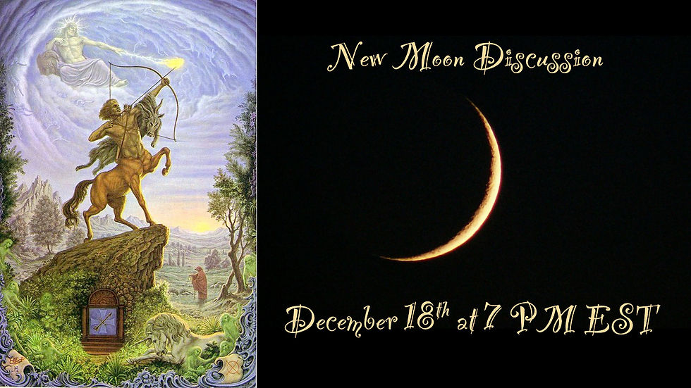New Moon in Sagittarius, December 2025
