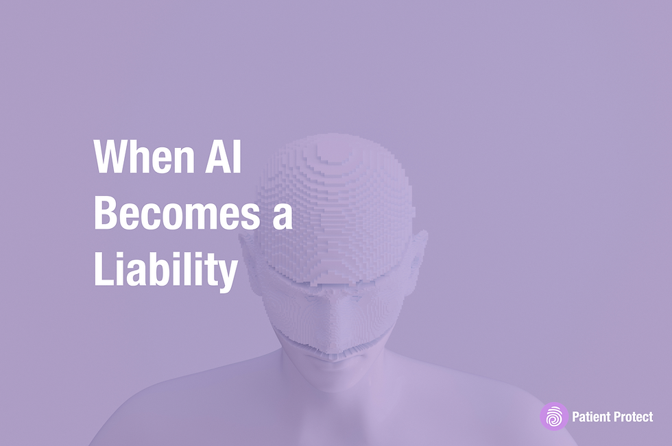 Abstract image of artificial intelligence circuitry overlaid on a medical symbol, representing the intersection of AI and healthcare data security.