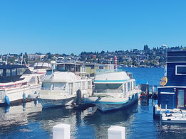 Houseboat on the outside dock