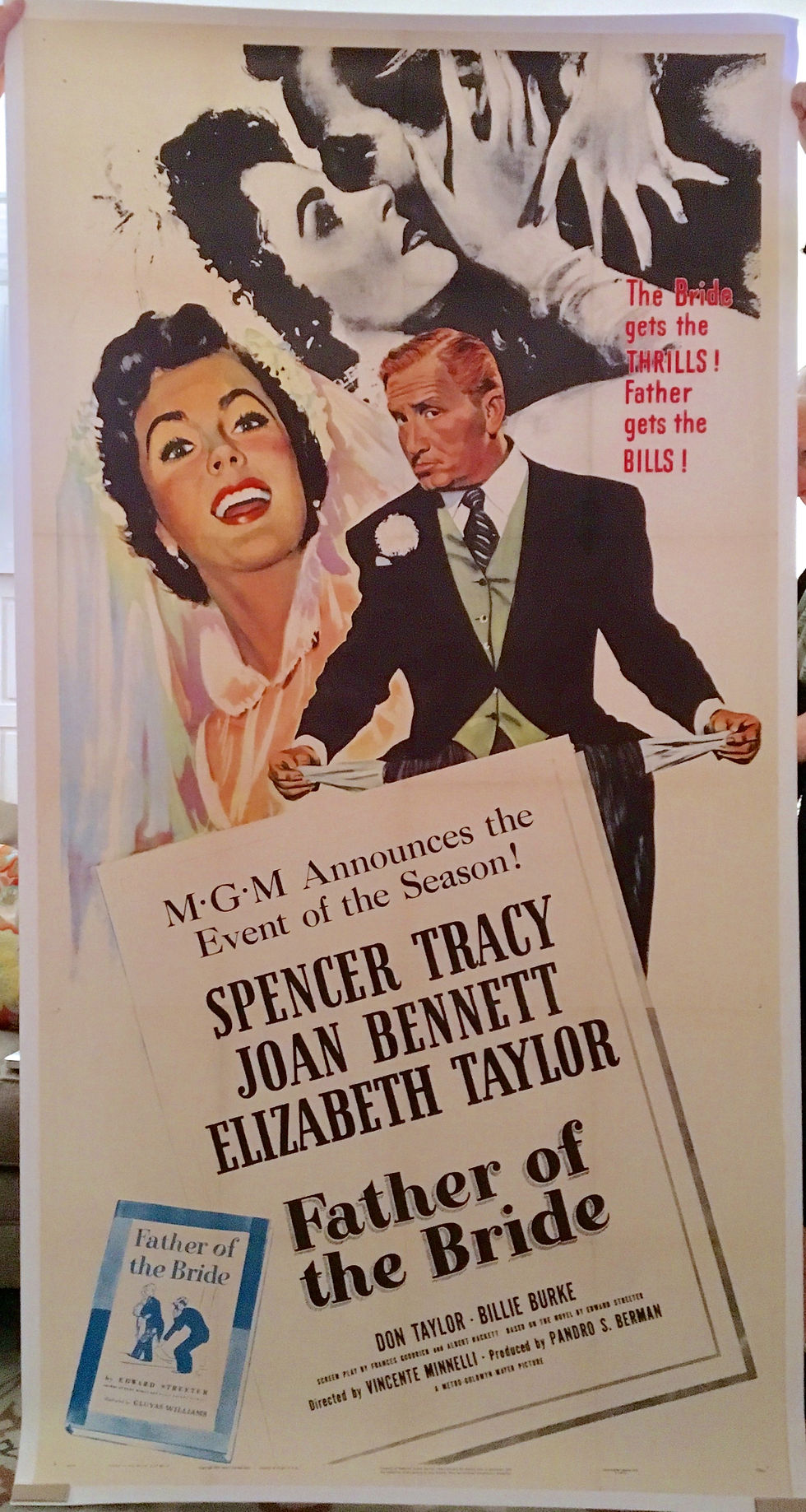 Father of the Bride 1950 Three Sheet - SOLD