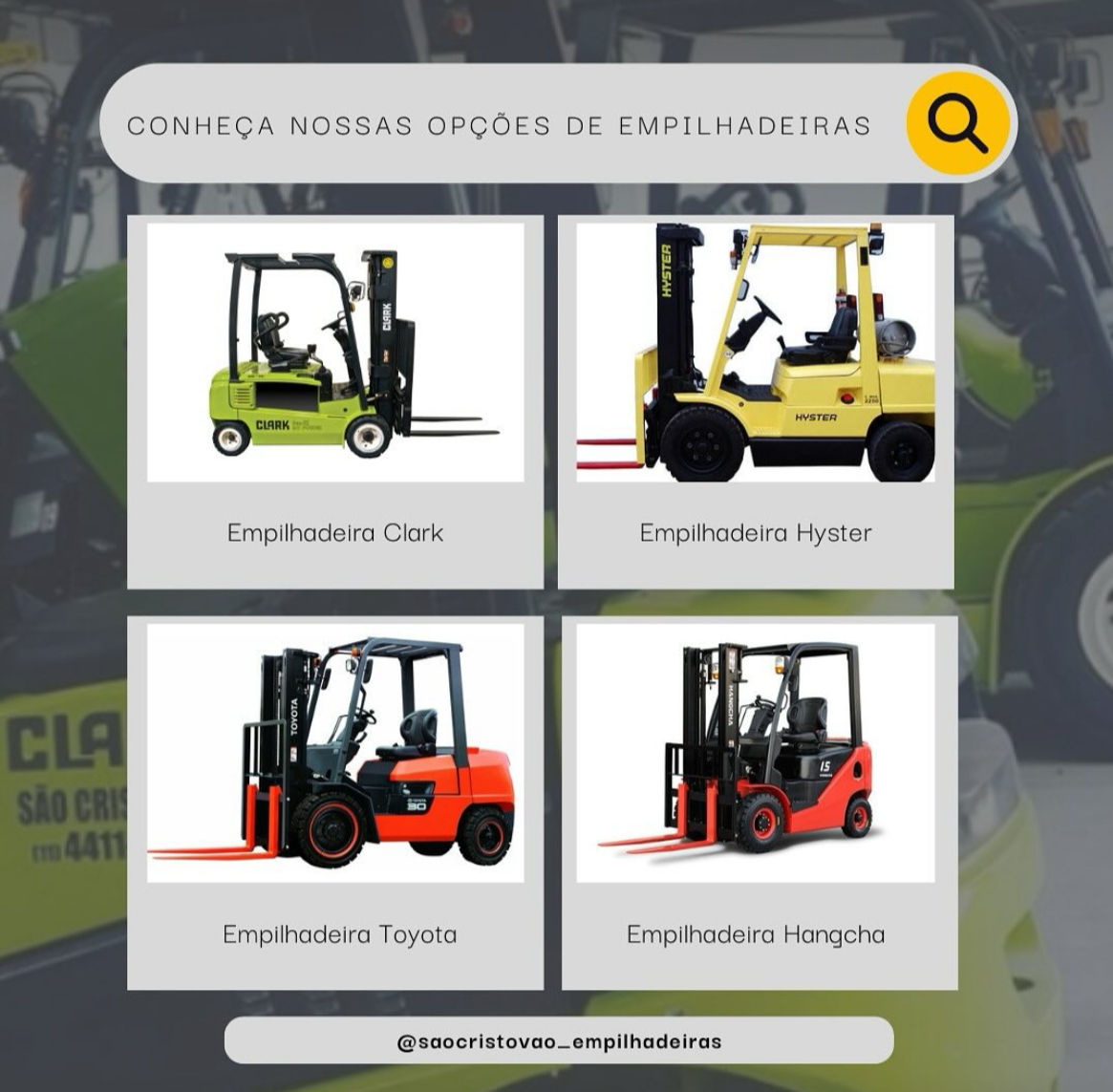 EMPILHADEIRAS Elétricas e a Gás