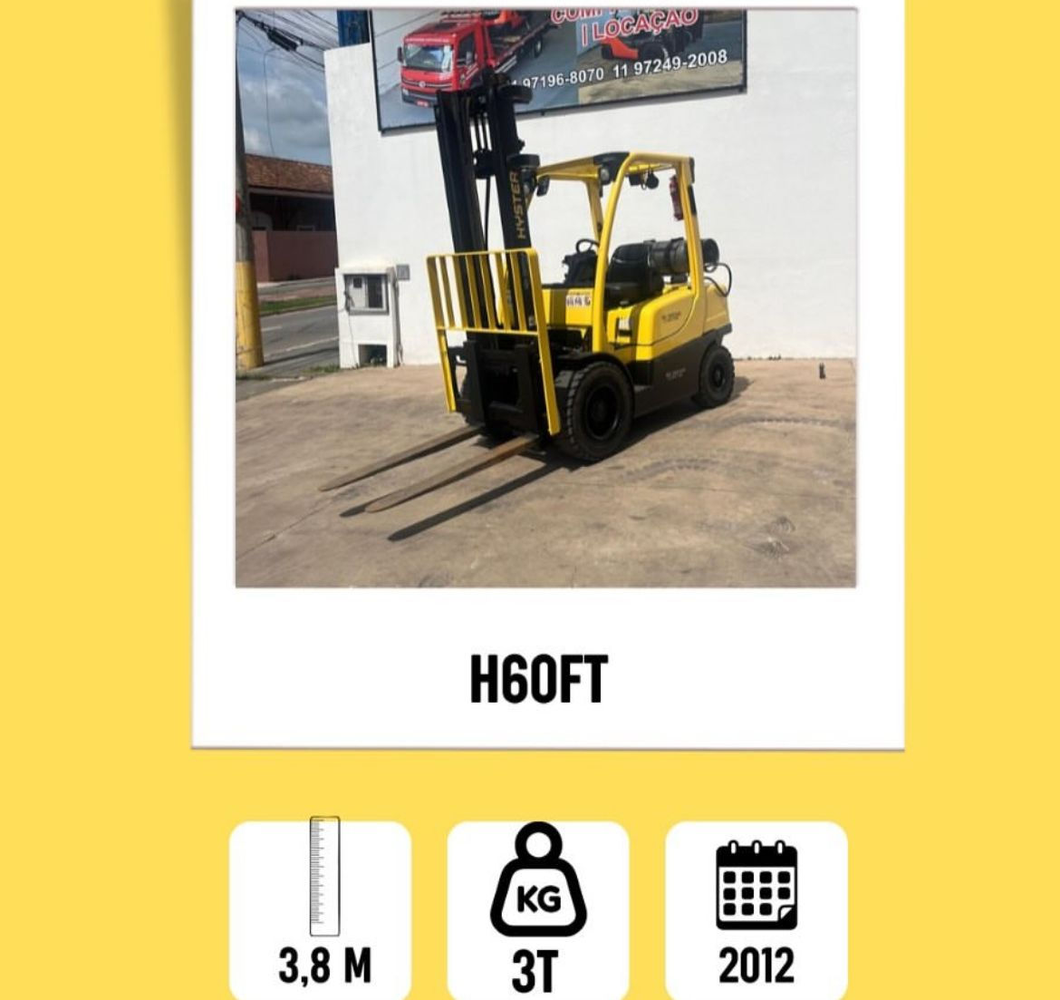 EMPILHADEIRA HYSTER 60FT