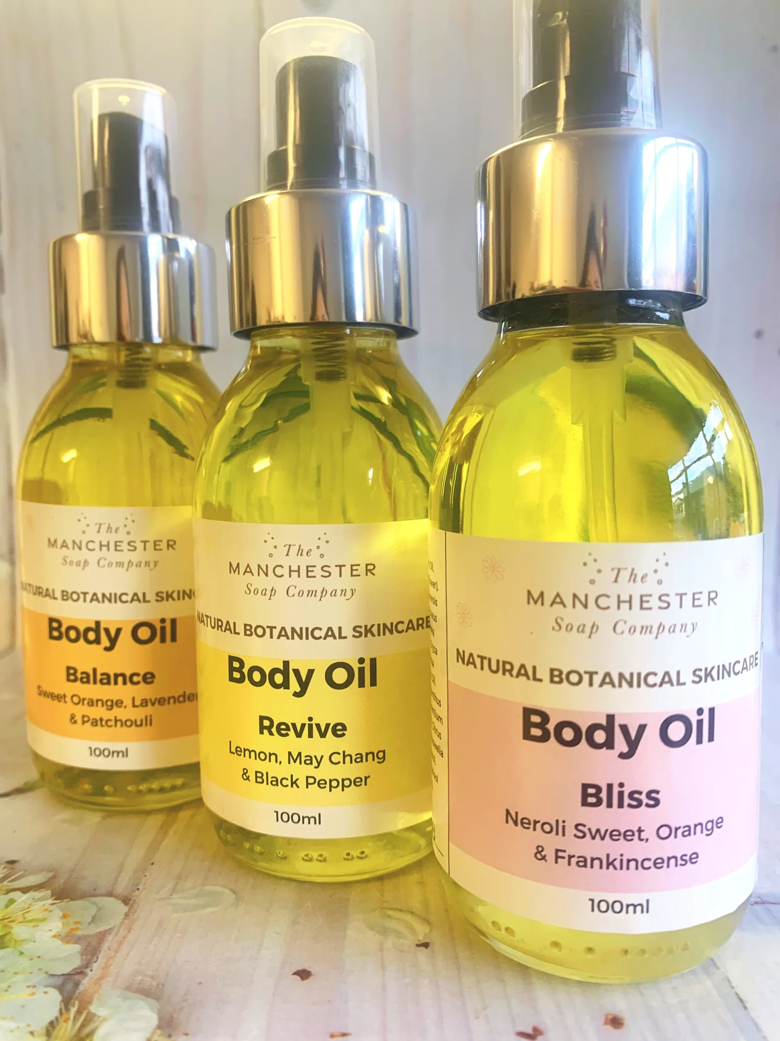 The Manchester Soap Company: natural botanical skincare body oil