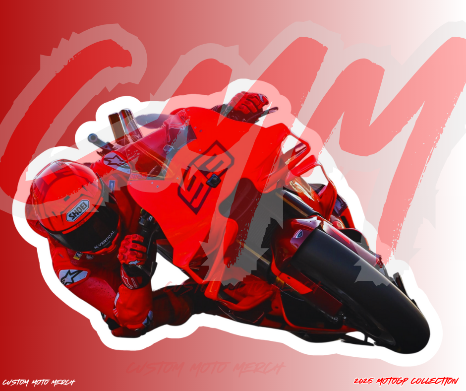 Thumbnail: MM93 x CMM All Red Marquez Desmo 3''X3'' Sticker