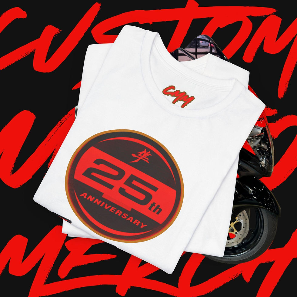 Thumbnail: CMM x  25th Hayabusa -" 25th Golden Blaze Anniversary Logo Combo" Shirt