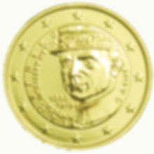 Slovaquie 2019 Milan Rastislav - Pièce de 2€ dorée à l'or fin 24 carats (22614)