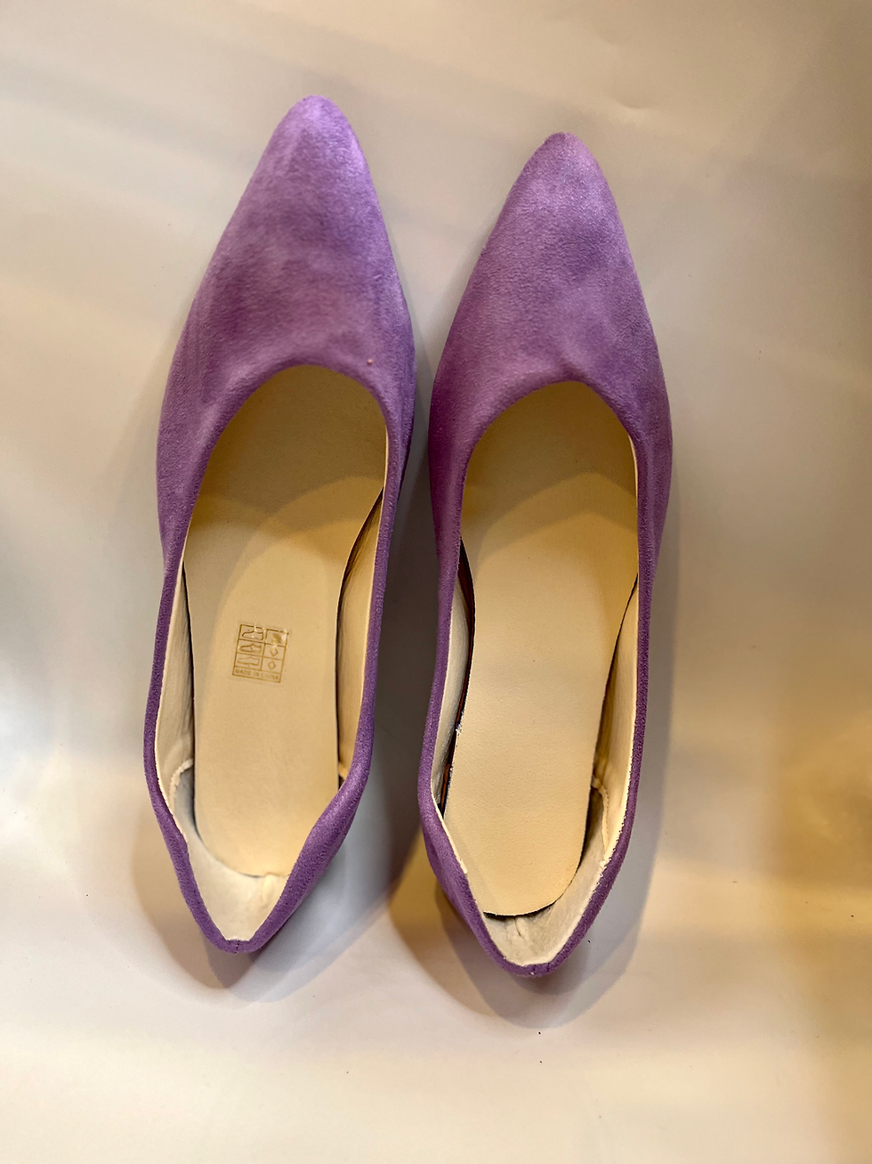 Purple Printed Flats