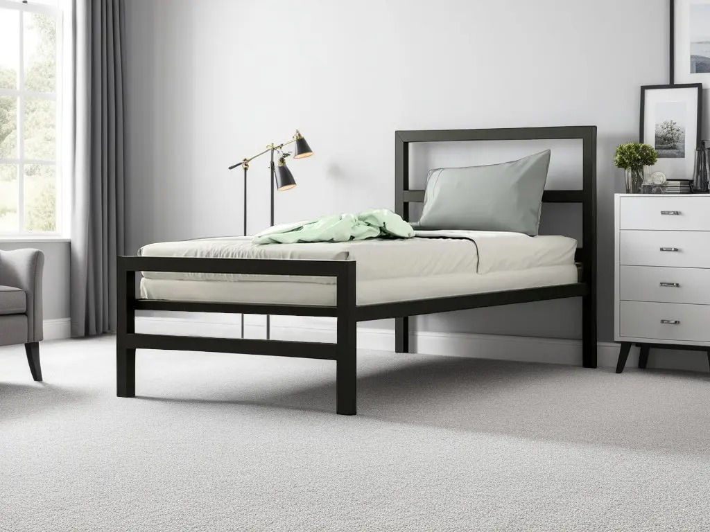 Malaga Contract Metal Single 3' Bed Frame