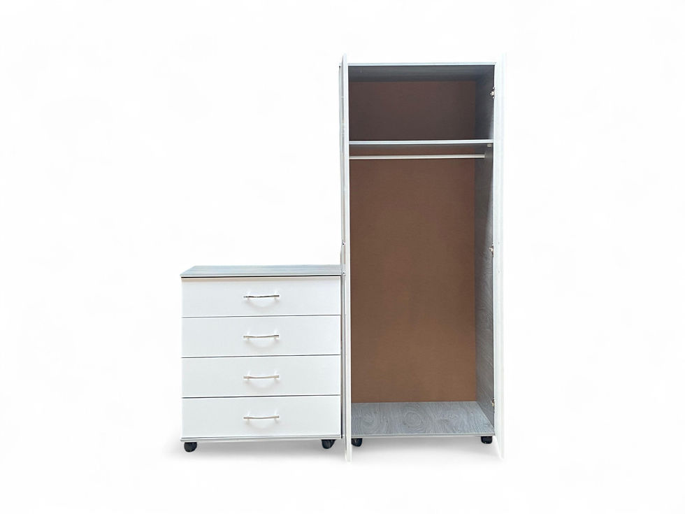 Thumbnail: Premier Gloss Chest & Wardrobe Set, Pre-assembled