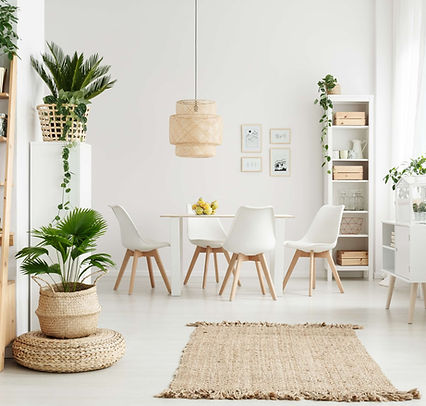 dining set with living room