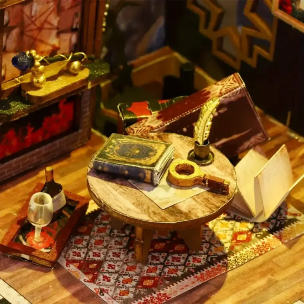 Thumbnail: DIY Wooden Haunted House Model Kit for Adults and Teens