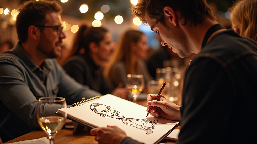 Why Live Caricatures Captivate Guests at Parties