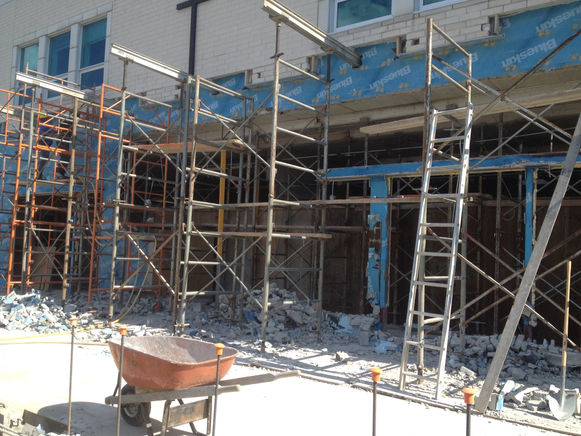 St. John Paul E.S- Exterior Wall Demolition