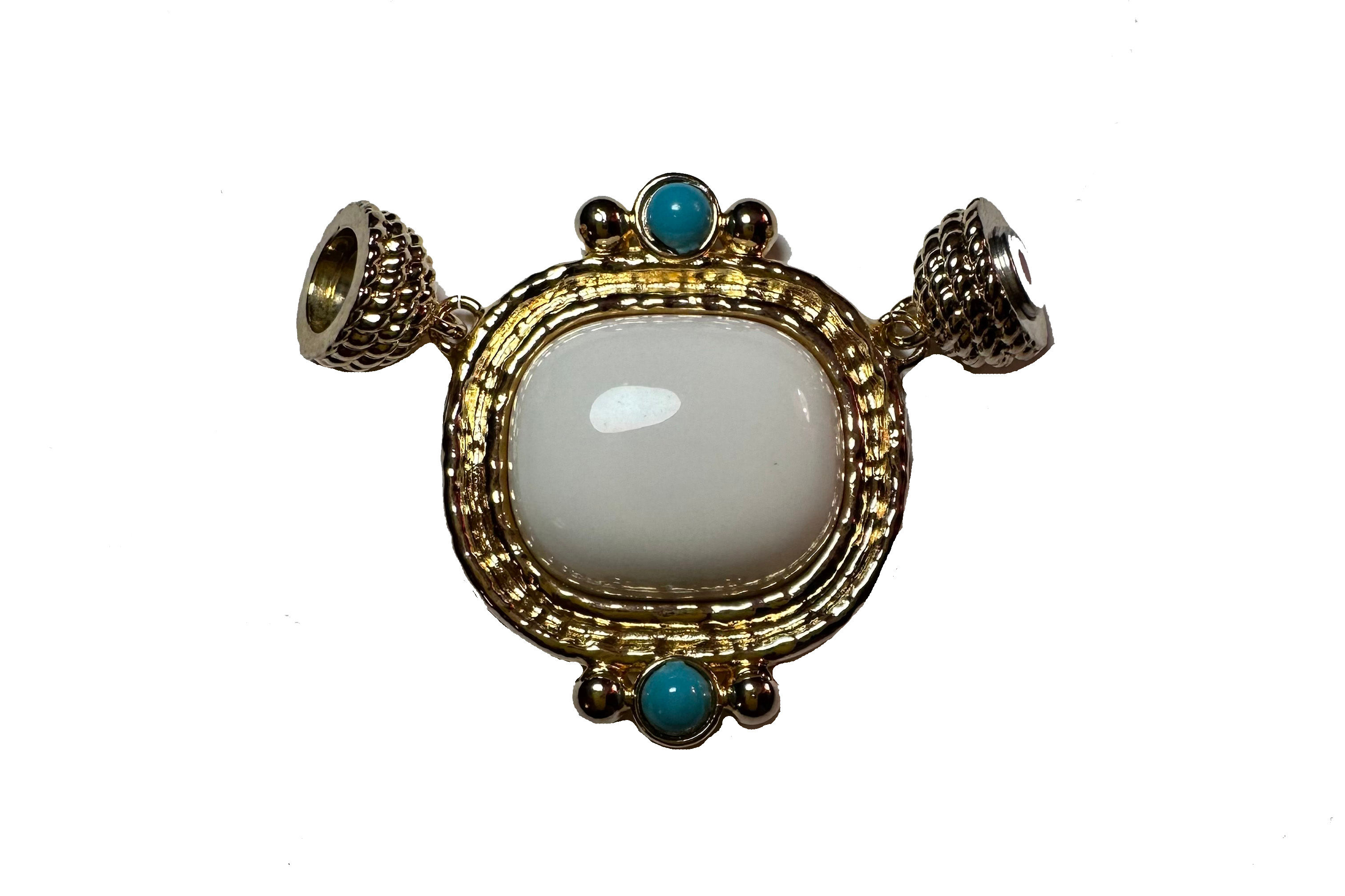 228 M White Turquoise