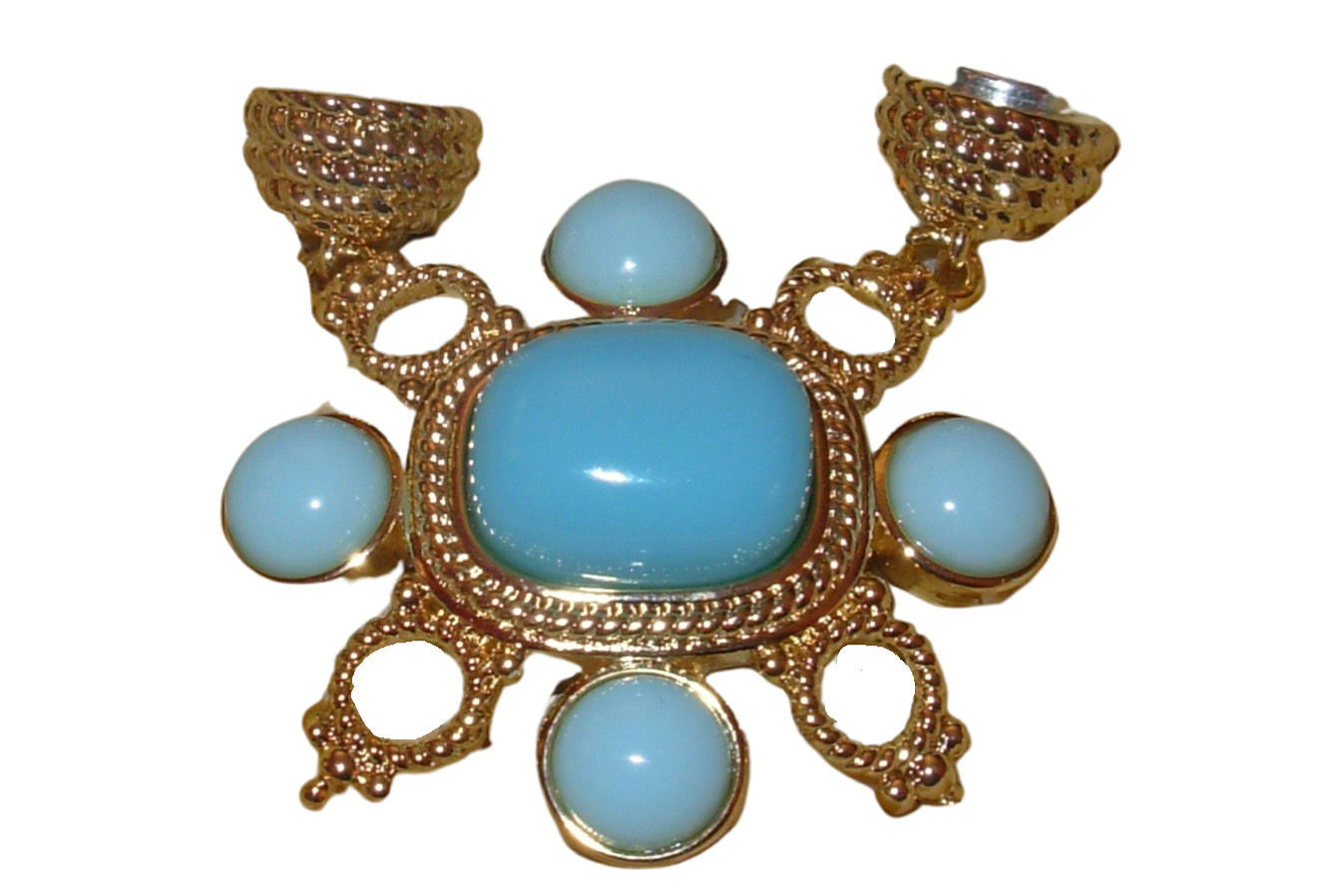 244 M Turquoise and Pale Turquoise