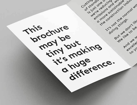 Microbrochure linking to a digital brochure