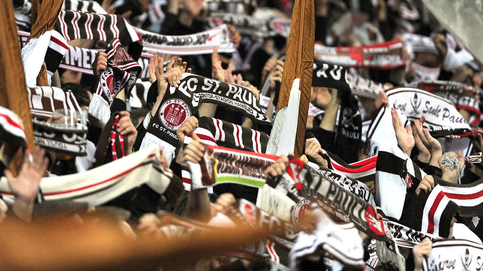 The left-wing ethos of St. Pauli's fans is reflected in the club's non-conformist outlook.