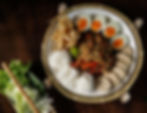 Papaya Salad Platter with Thai Side dish