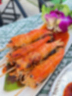 Grilled Shrimps with Korea sauce