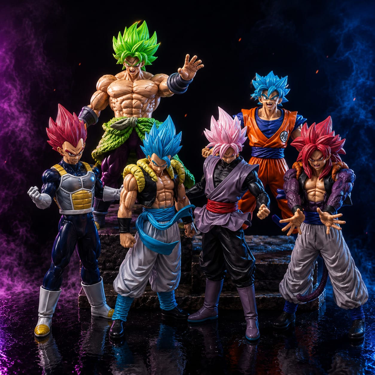 Dragon Ball Super Saiyan Power 6‑Piece