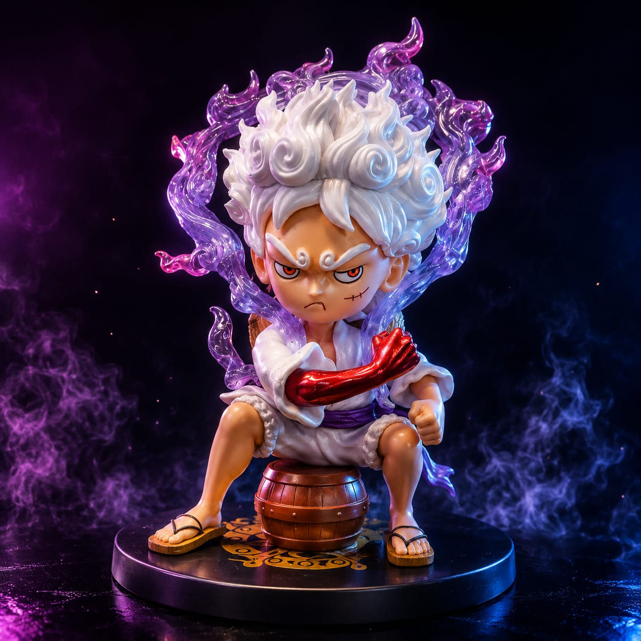 Gear‑5 Luffy “Nika” Chibi