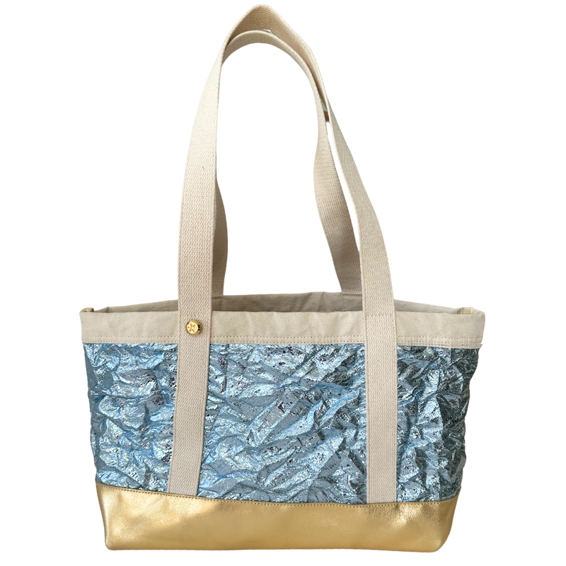 Le Tote - Light Blue/Gold