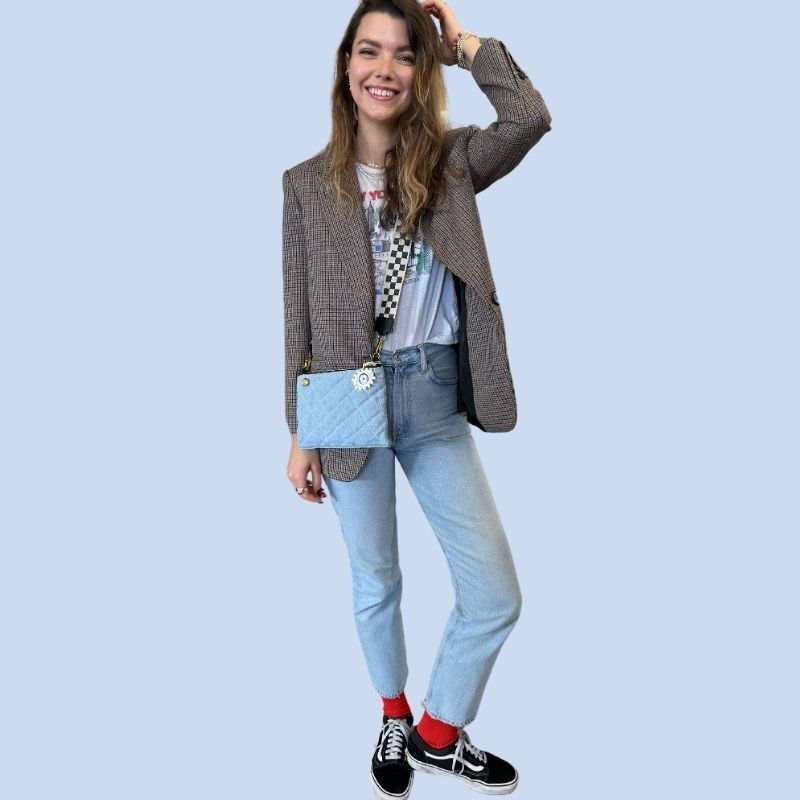 Thumbnail: The Reversible Crossbody - Denim/Black