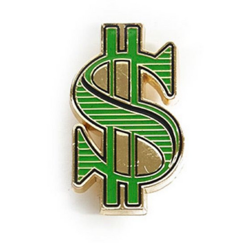 Money. Sign Pin The Dollar Pin | goldno.8