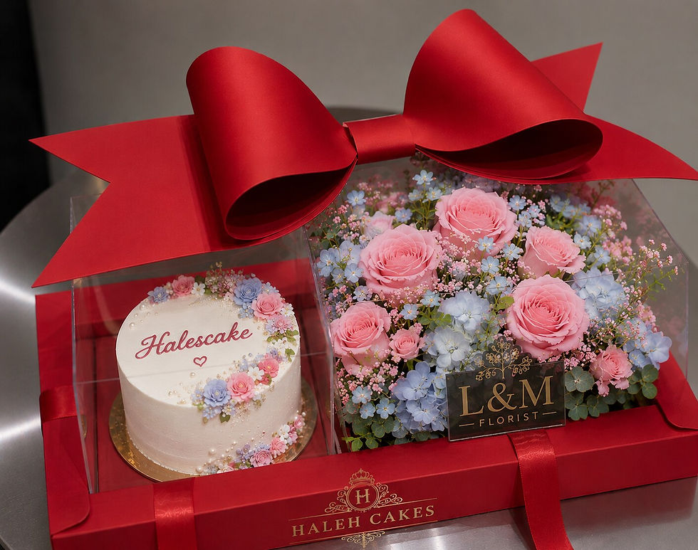 Flower and Cake Gift Box Set
