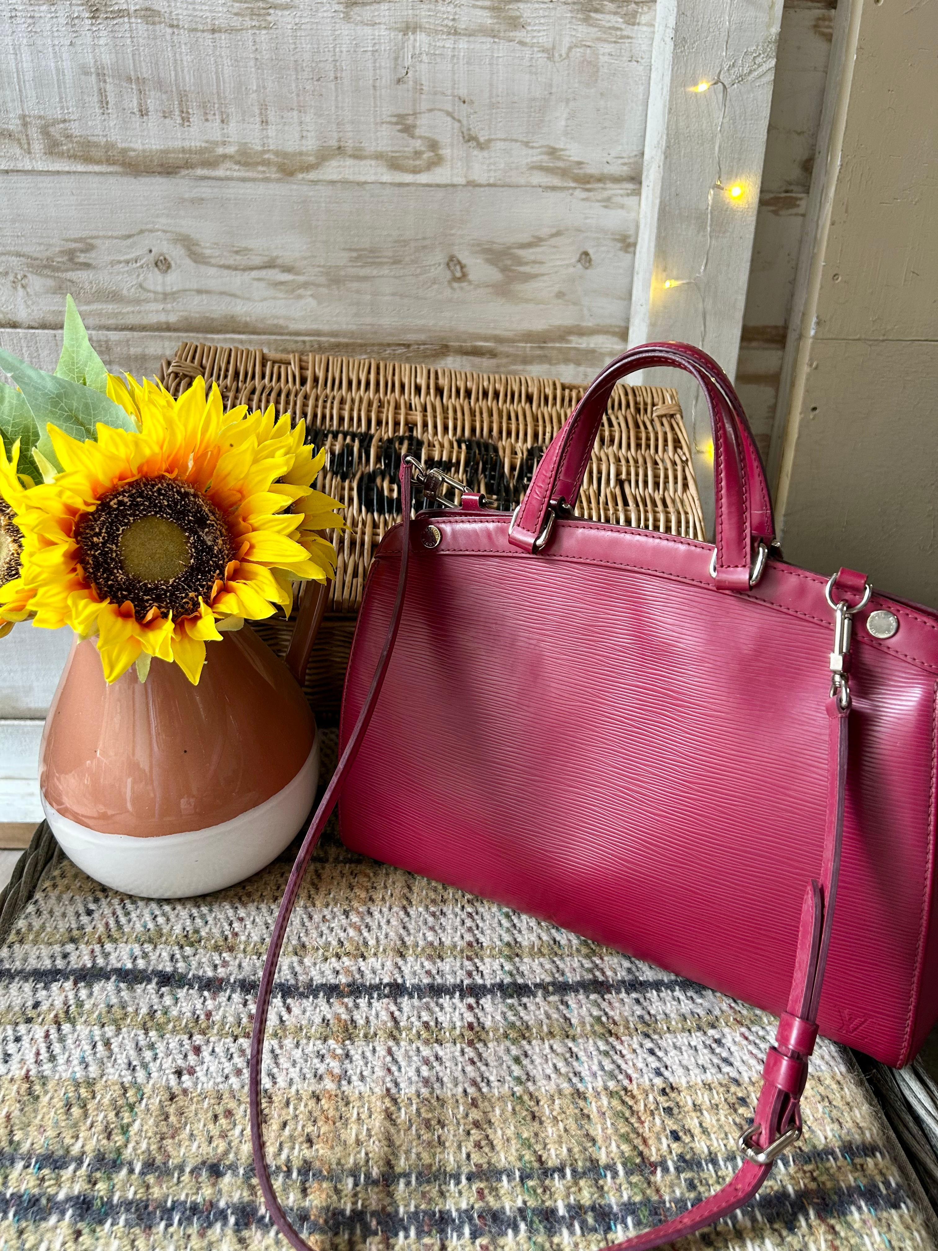 Louis Vuitton Brea MM in fuchsia pink