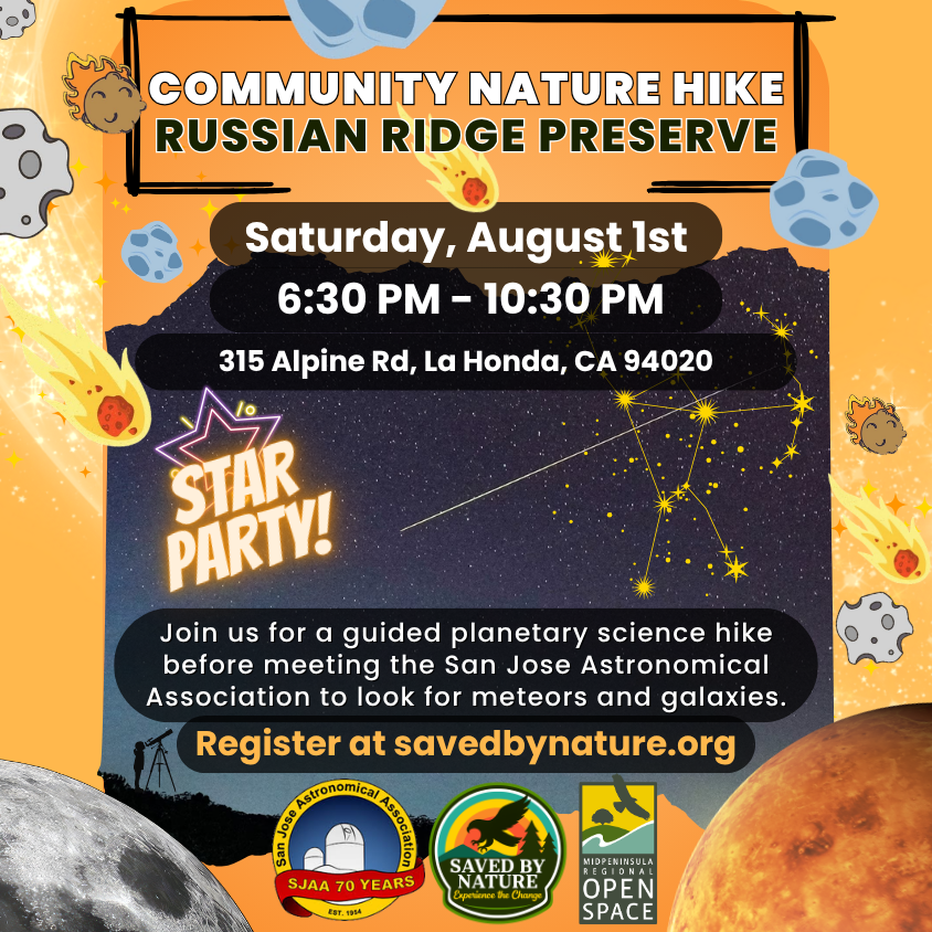 Community Nature Hike & Star Party with SJAA