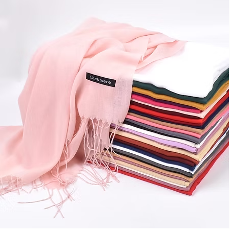 Miniatura: New Autumn and Winter Solid Color Scarf for Both Men and Women, 100g Single