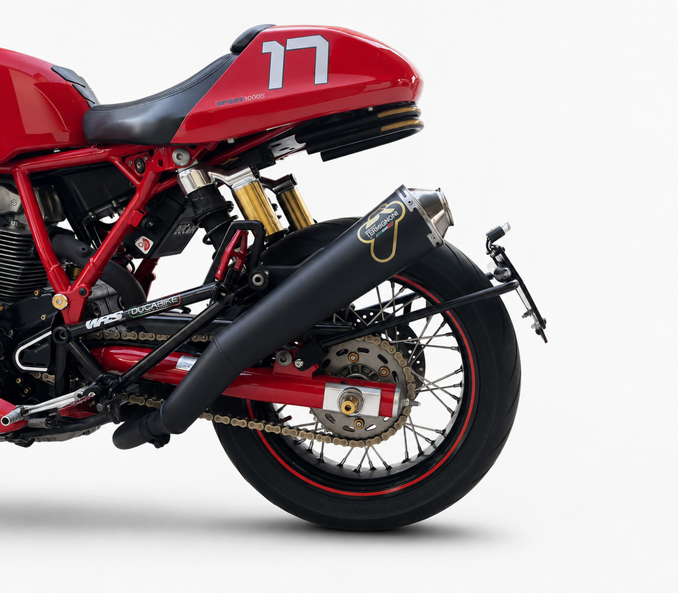 Custom moto - Portatarga laterale su misura