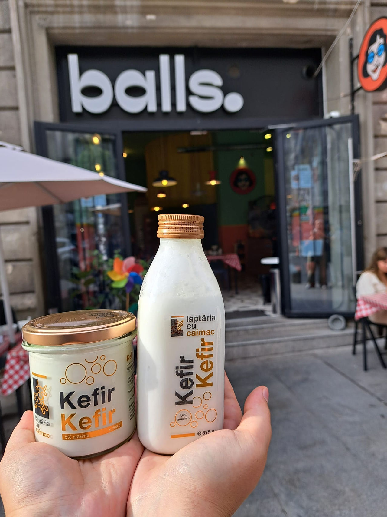 bottles of kefir
