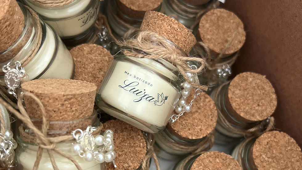 vela personalizada batizado