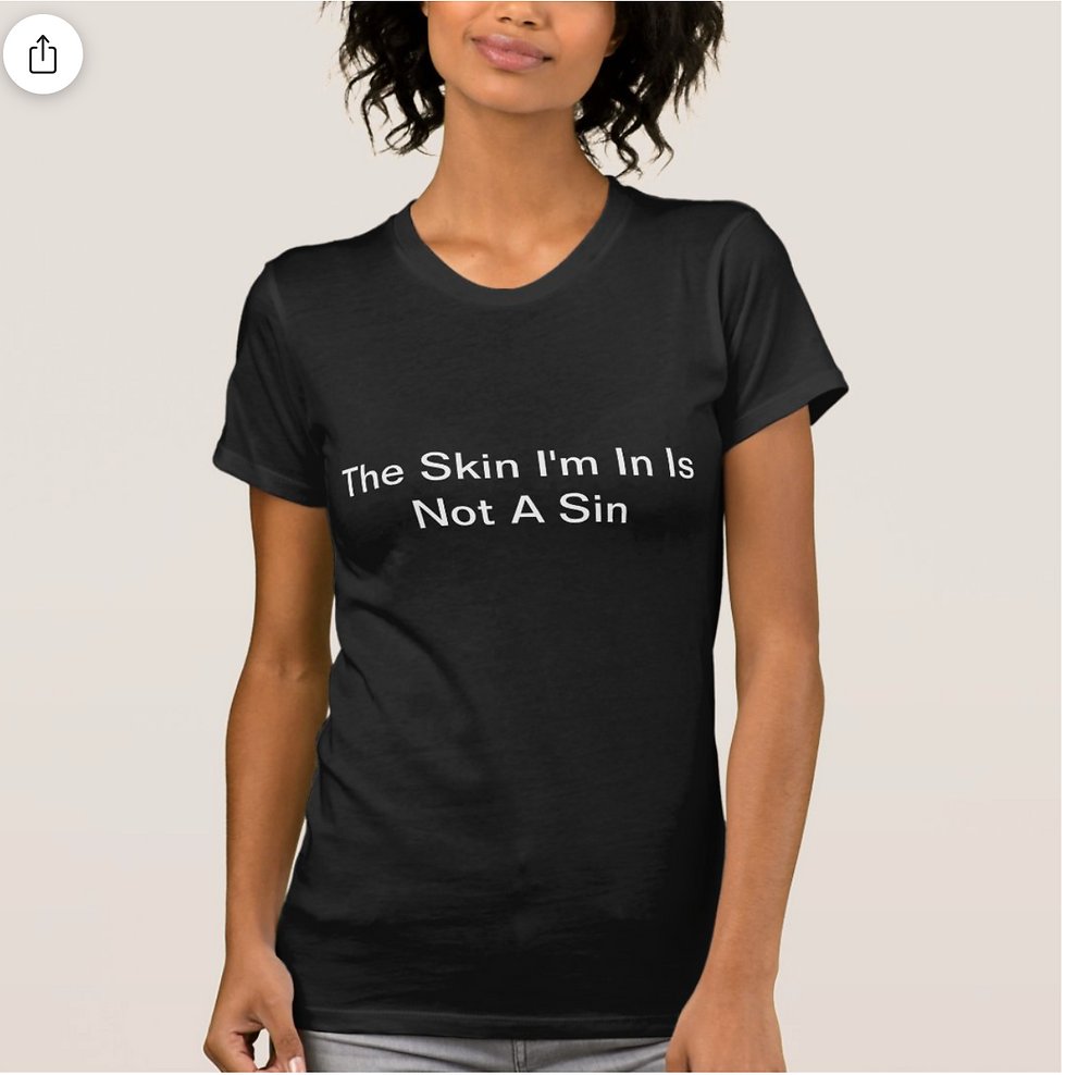 Color of My Skin T Shirt Female