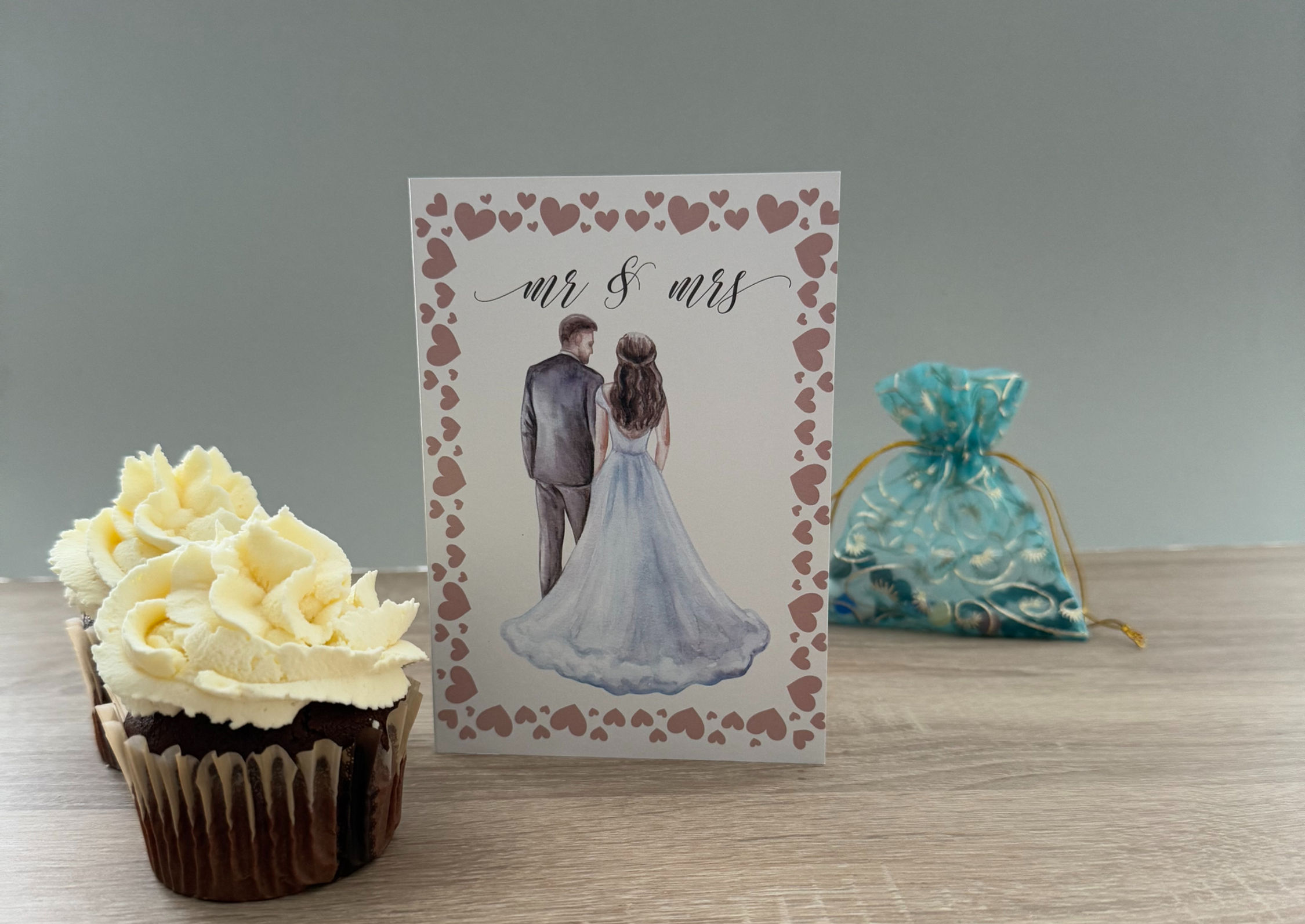Wedding card. Carte de mariage.