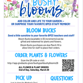 Bushy Blooms 2026 Is Here